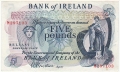 Bank Of Ireland 1 5 And 10 Pounds 5 Pounds, from 1967